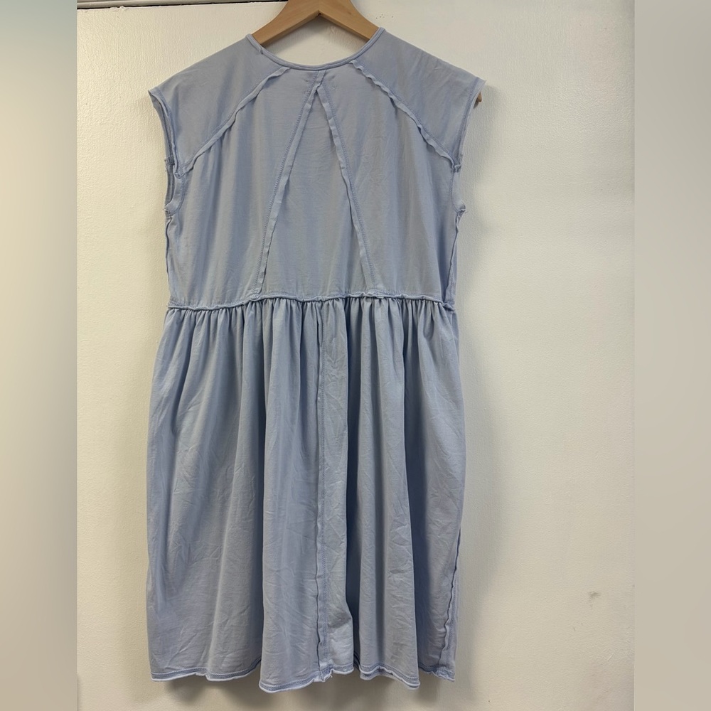 True Craft Light Blue Casual Tank Dress - Picture 2 of 3